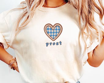 Prost Oktoberfest Shirt Oktoberfest Cheers Shirt Duits bier Shirt München Duitsland Oktoberfest T-shirt Beiers drinkshirt Cottagecore