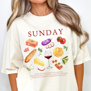 Dictons italiens sauce du dimanche Chemise pâtes italiennes Chemise fierté italienne Chemises Italie T-shirt italien Cadeaux italiens Chemise italienne drôle