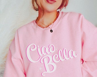 Ciao Bella sudadera italiana Ciao camisa Italia sudadera Y2K ropa Italia camisa divertida camisa italiana Varsity sudadera italiana refranes