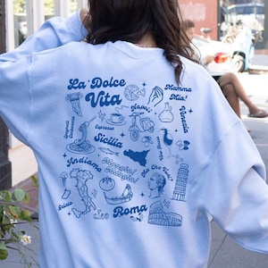 La Dolce Vita Italian Sweatshirt Italian Pride Shirt Italian Shirt Italian Pasta Shirt Italy Shirts Napoli Sicilian Florence Italy Trip