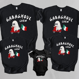 Gabaghoul Crew Fun Ghoul Family Halloween Costume Vaffanculo Shirt Cute Ghosts Family Matching Shirts Italian Tshirt Family Group Costumes