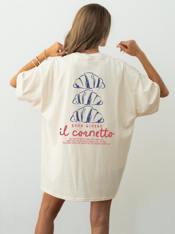 Croissant Shirt Old Money Aesthetic Tomato Girl Italian Saying Italian Theme Sunday Shirt Brunch Shirt Italian Pride Shirt Espresso Shirt