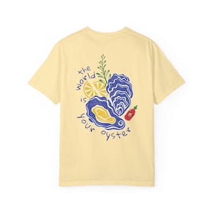 Oyster Shirt Coastal Granddaughter Ocean Inspired Style Italian Theme Coastal Aesthetic Tomato Girl Summer Old Money Aesthetic Italian Shirt Banana