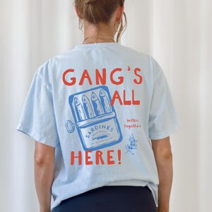 Sardine Shirt Shirt Italian Coastal Summer Tee Tinned Fish Tshirt Fisherman Aesthetic Sardines Seafood Festival Tshirt Tomato Girl Summer Chambray