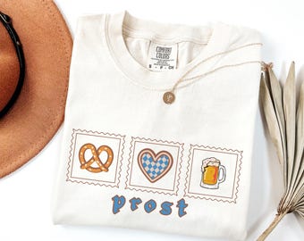 Prost Oktoberfest Shirt Oktoberfest Cheers Shirt Duits bier Shirt München Duitsland Oktoberfest T-shirt Beiers drinkshirt Cottagecore