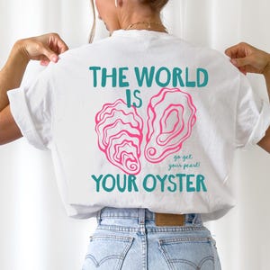 Oyster Shirt Italian Coastal Summer Tee Old Money Aesthetic Fisherman Aesthetic Seafood Festival Tshirt Tomato Girl Summer Gift For Her White