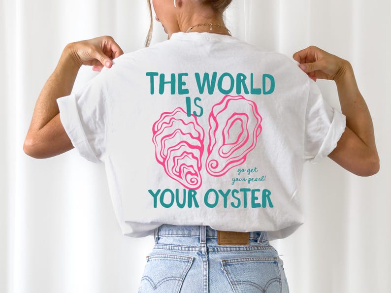 Oyster Shirt Italian Coastal Summer Tee Old Money Aesthetic Fisherman Aesthetic Seafood Festival Tshirt Tomato Girl Summer Gift For Her White