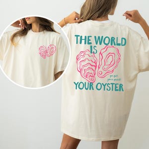Oyster Shirt Italian Coastal Summer Tee Old Money Aesthetic Fisherman Aesthetic Seafood Festival Tshirt Tomato Girl Summer Gift For Her Ivory