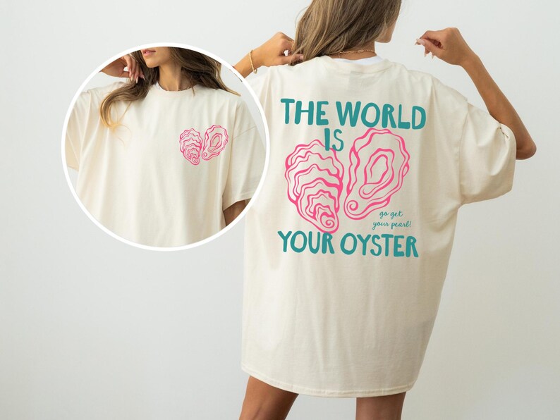 Oyster Shirt Italian Coastal Summer Tee Old Money Aesthetic Fisherman Aesthetic Seafood Festival Tshirt Tomato Girl Summer Gift For Her Ivory