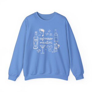 Martini Sweatshirt Espresso Martini Shirt Lustiges Kaffee Shirt Altes Geld Ästhetik Espresso Martini Geschenk Espresso Martini Rezept T-Shirt Carolina Blue