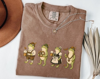 Funny Frog Shirt, Oktoberfest Shirt Cute Beer Shirt, Octoberfest Shirt, Drinking Shirt, Cute Frog T Shirt, German Bavarian Tshirt
