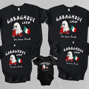 Personalized Gabaghoul Crew Fun Ghoul Family Halloween Costume Vaffanculo Cute Ghosts Family Matching Shirts Italian Tshirt Group Costumes
