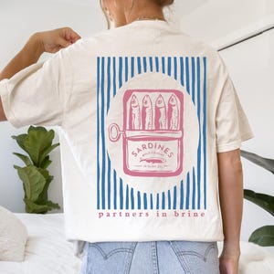 Sardine Shirt Fisherman Aesthetic Tinned Fish Coastal Aesthetic Sardines Ocean Inspired Style Coastal Granddaughter Old Money Aesthetic