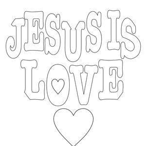 Best Seller - Coloring Page - Jesus is Love