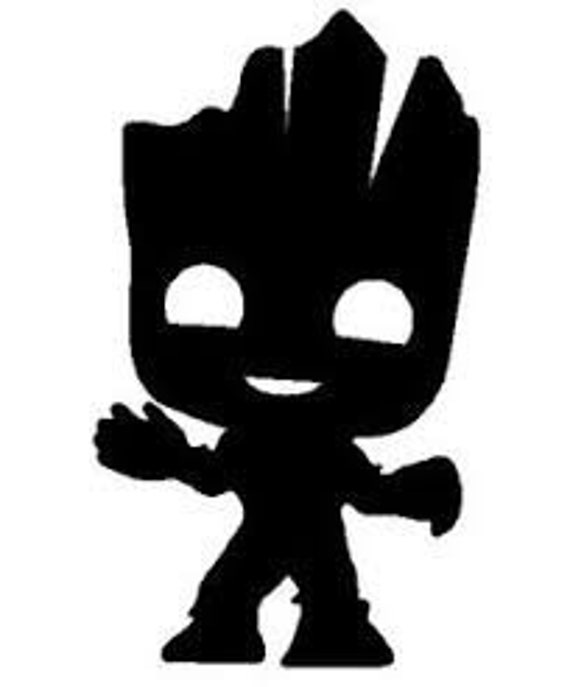 Download Items similar to Marvel Tiny Groot Silhouette Decal on Etsy