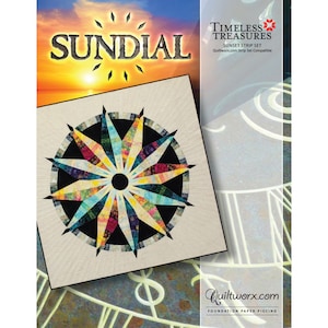QUILTWORX - SUNDIAL Pattern by Judy Niemeyer Foundation Paper Pieced Quilt Pattern