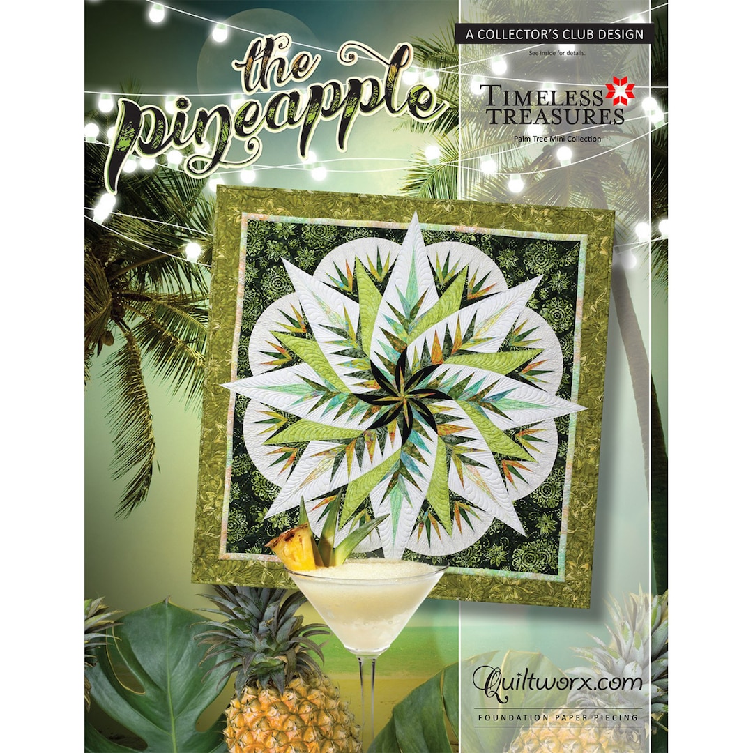 QUILTWORX - THE PINEAPPLE Pattern by Judy Niemeyer Foundation Paper ...