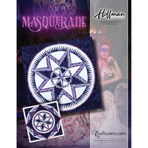 QUILTWORX - MASQUERADE Pattern by Judy Niemeyer Foundation Paper Pieced Quilt Pattern