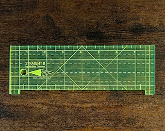 STRAIGHT 8® - 1/4" Acrylic Ruler Template for Longarm and Domestic Machine Quilting.