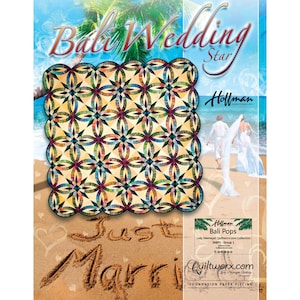 QUILTWORX - BALI WEDDING Star Pattern by Judy Niemeyer Foundation Paper Pieced Quilt Pattern