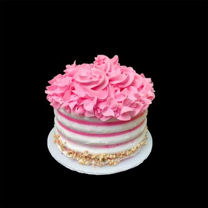 faux pink cake, birthday cake, prop photo cake, baby cake , fake food