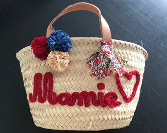 Small basket tos to customize (embroidery sewn by hand and not glued)