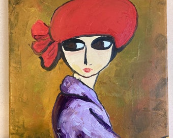 Woman in a Red Hat