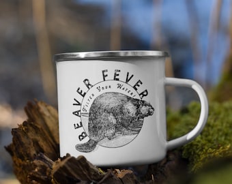 Enamel Camp Mug - Beaver Fever