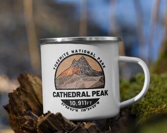 Enamel Camp Mug - Mountain Mug Series - Cathedral Peak