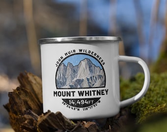 Enamel Camp Mug - Mountain Mug Series - Mount Whitney