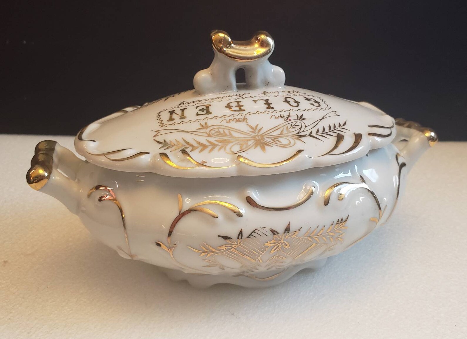 Norcrest Fine China 50th Anniversary Candy/nut Dish With Lid Etsy