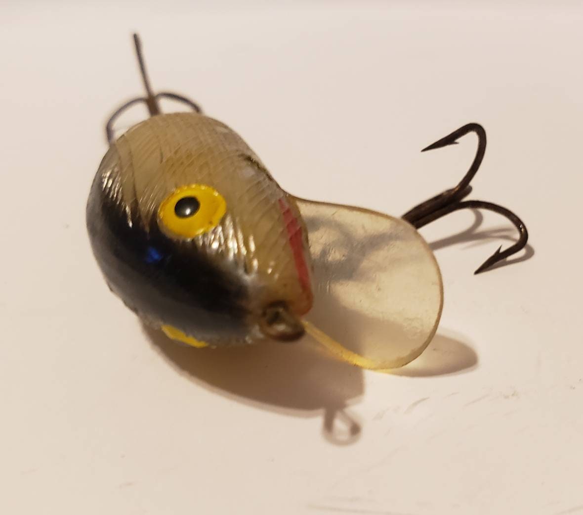 Vintage fishing lure with double treble hooks Etsy