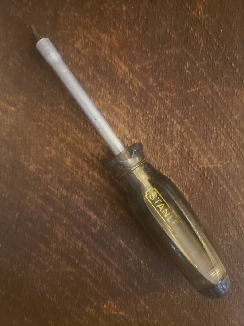 Stanley vintage screwdriver with three interchangeable tips