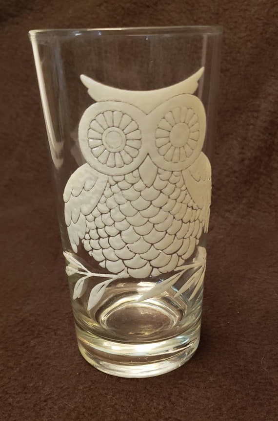 vintage owl glasses