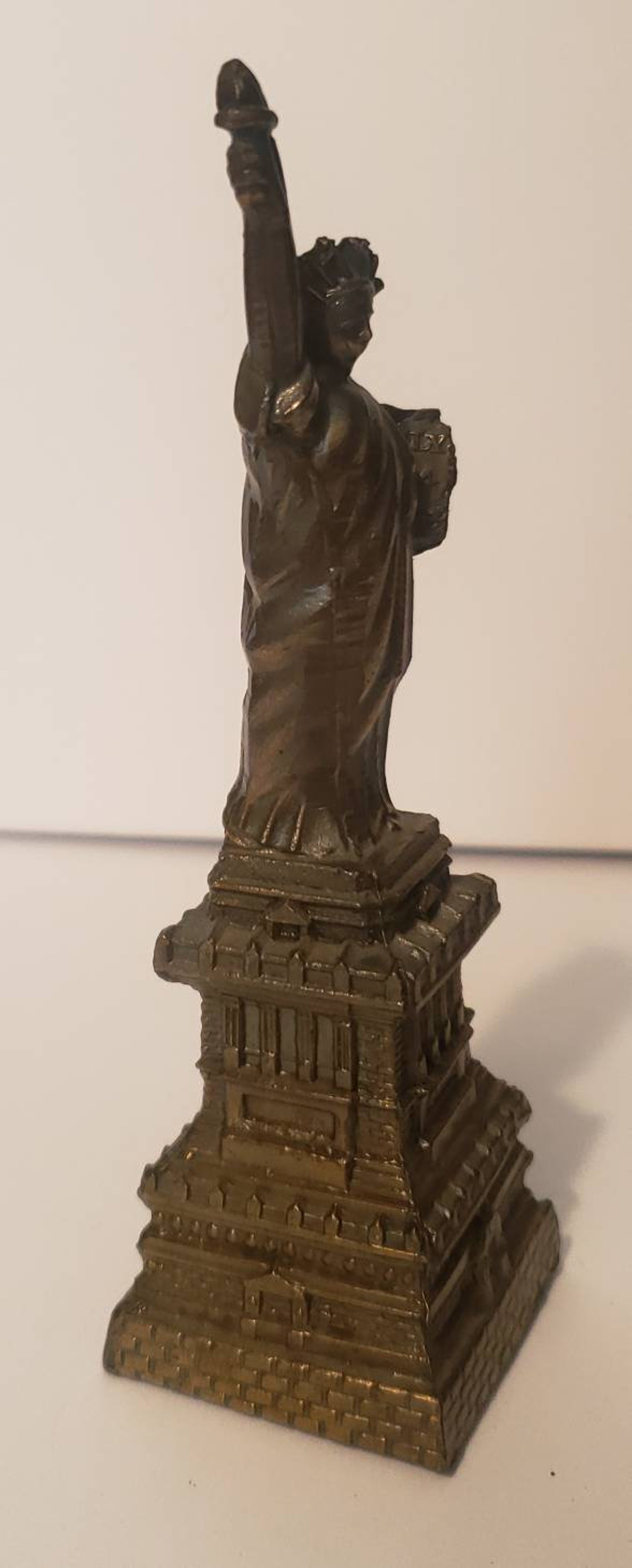Four inch bronze Statue of Liberty vintage NYC souvenier Etsy