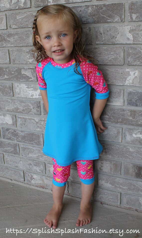 modest swimwear with leggings