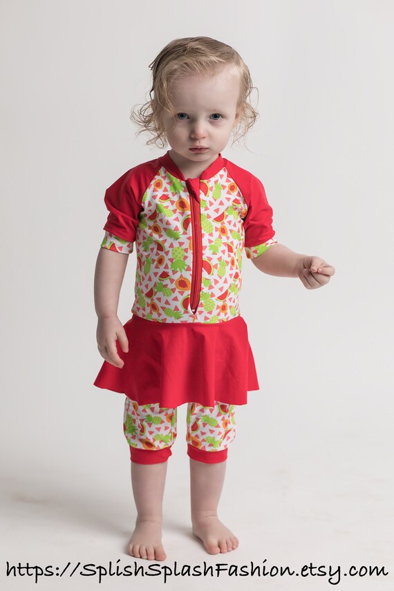 rash guard bathing suit baby girl