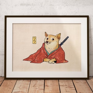 Digital Doge Meme Birthday Card Customized Etsy - shoulder doge roblox