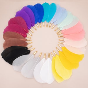 GUFEATHER MD74,jewelry accessories,diy feather pendants,hand made,copper metal,charms,diy earrings,jewelry making,10pcs/lot