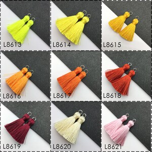 GUFEATHER L86 4cm,silk Tassel,tassels,earrings Making,jewelry ...