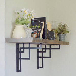 Regalhalter aus Metall, Kamin kamin Halterung, Stahl Regalbügel, Metall Corbels und Klammern, Industrial Modern Regal