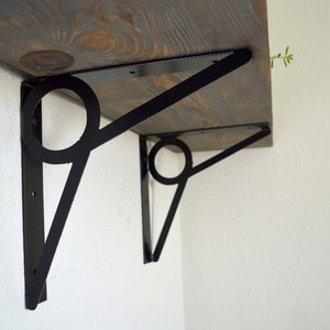 Regalhalter aus Metall, Kamin kamin Halterung, Stahl Regalbügel, Metall Corbels und Klammern, Industrial Modern Regal