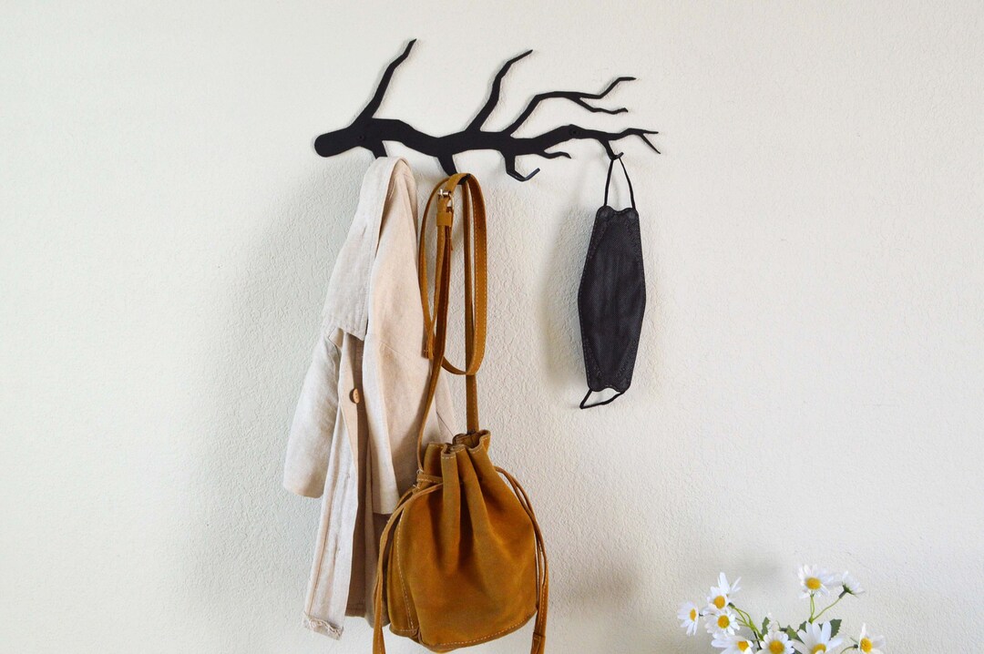Tree Metal Branch Coat Rack Tree Branch Wall Hooks Metal Etsy