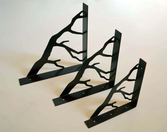 Soportes de estante de metal resistente, soporte de repisa de chimenea, soporte de estante de acero, ménsula de metal, ménsulas y soportes, estante moderno rústico