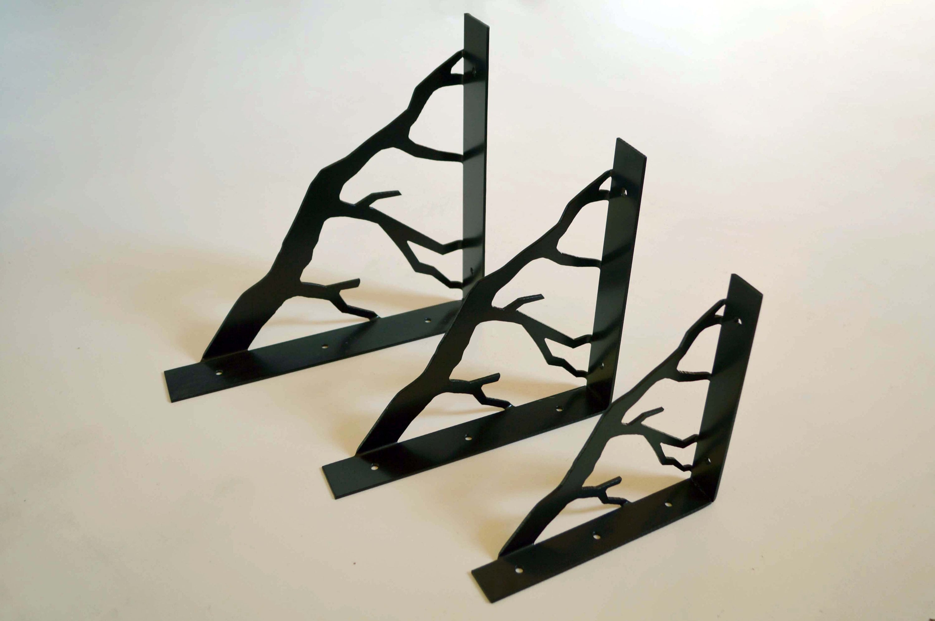 Tree Branch Shelving Brackets for Wall/Metal Black Brackets Etsy