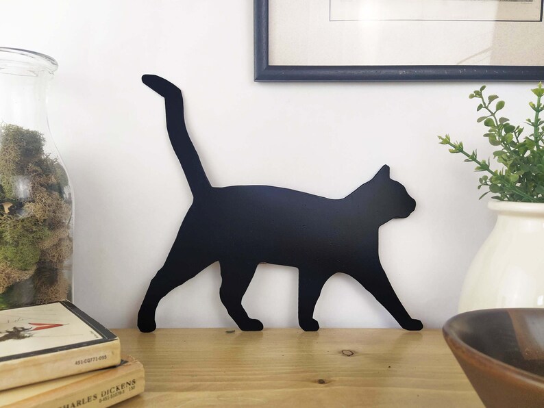 Cat Metal Wall Art Sign Decor for Homeoriginal Funny Cat Etsy