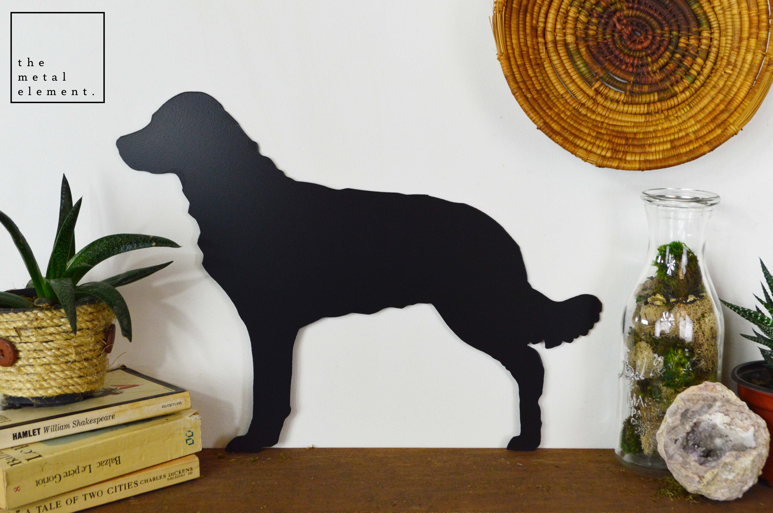Golden Retriever Metal Wall Art Sign/Dog Modern Minimalist Etsy