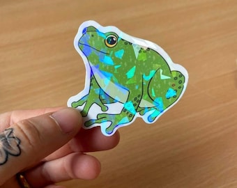 Holographic Frog Sticker