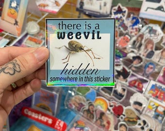 Hidden Weevil Vinyl Sticker