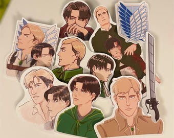 Kommandant und Kapitän Sticker Set